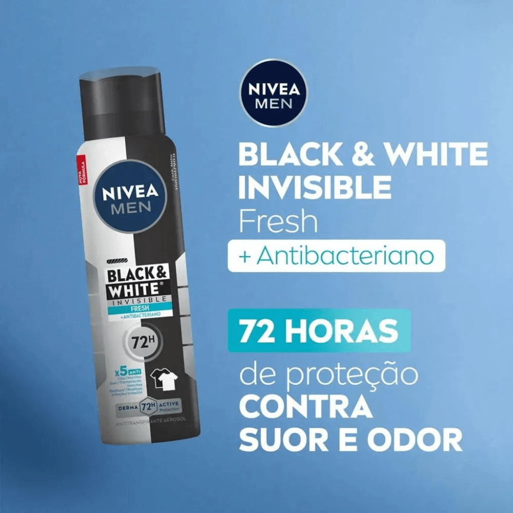Desodorante Nivea Men Black & White INVISIBLE Fresh 150ml